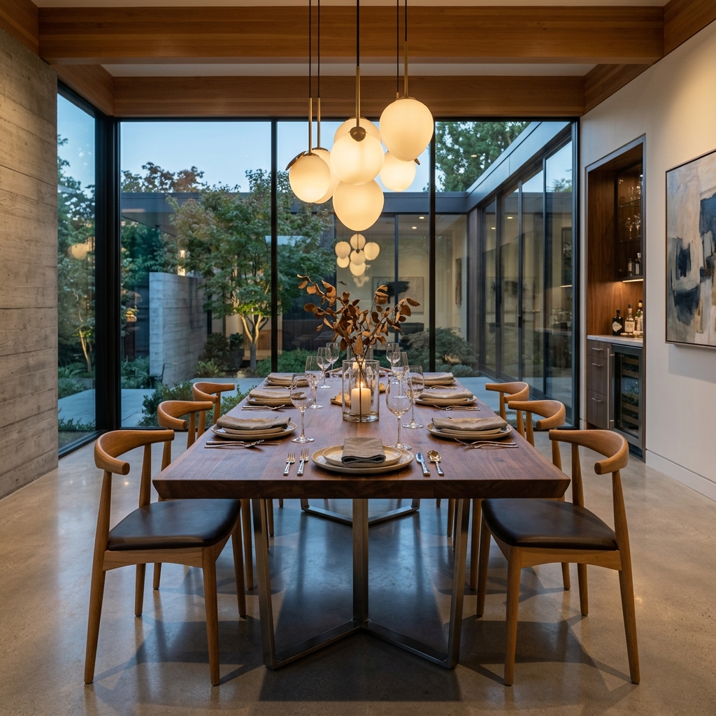 modern dining table styling